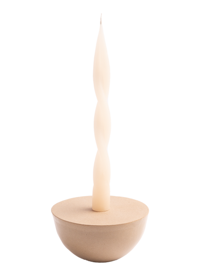 Hourglass Candle Holder Down