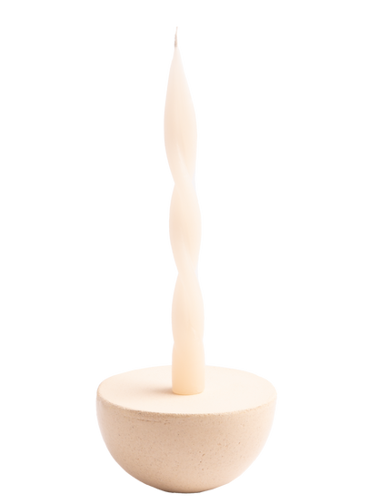 Hourglass Candle Holder Down